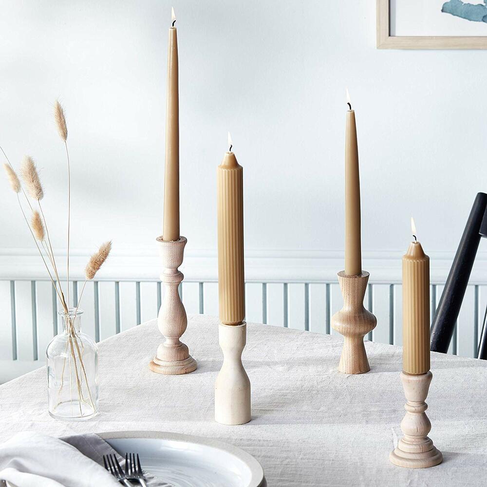 Taper Candle 9" X 7/8" X Beeswax