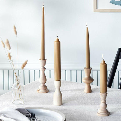 Taper Candle 9" X 7/8" X Beeswax