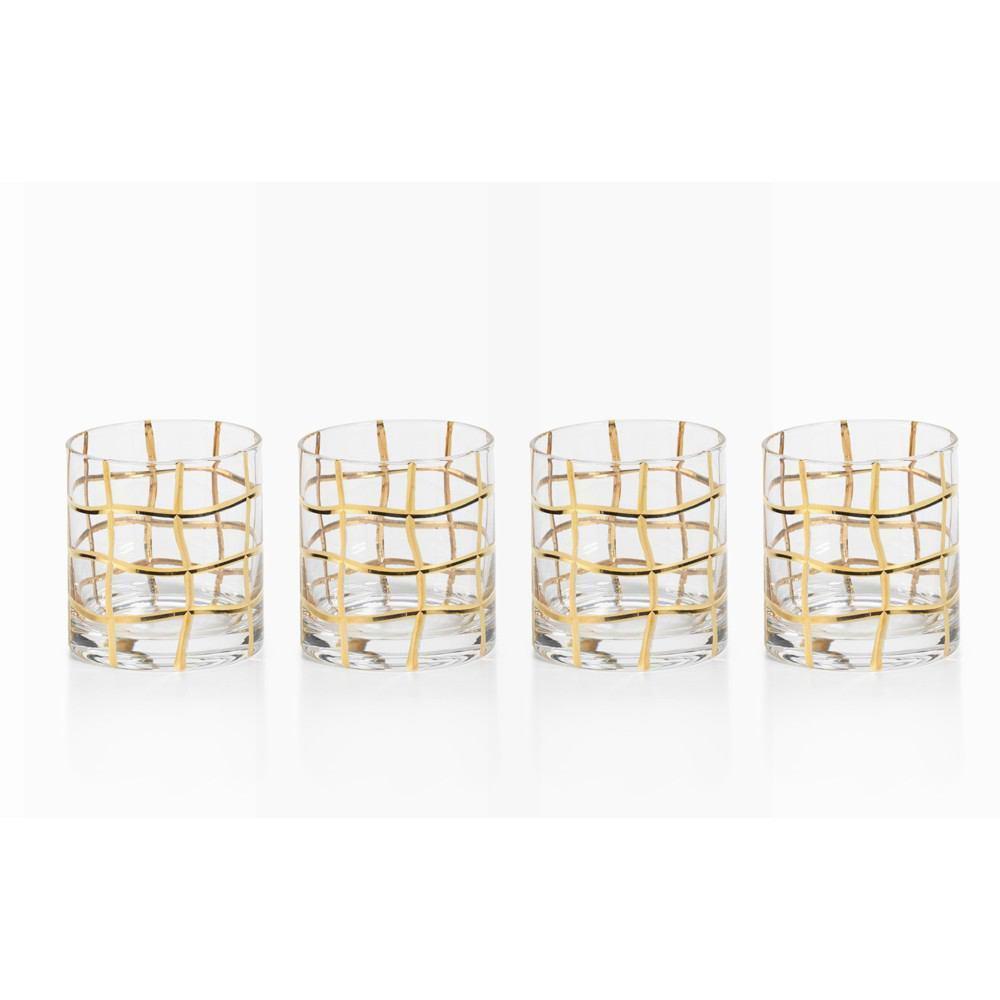 Grove Gold Rock Glass ( Each sold separately )