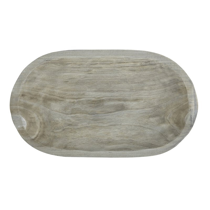 Paulownia Wood Platter Grey