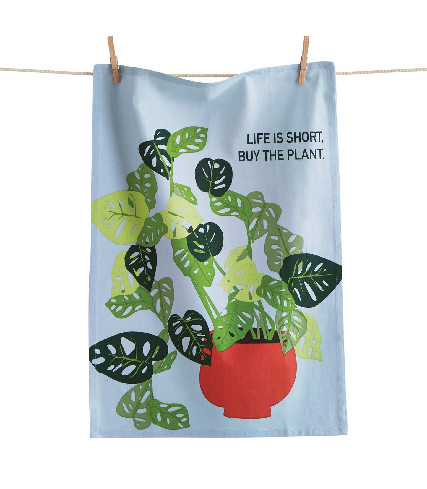 Life Is Short Buy The Plant Dishtowel