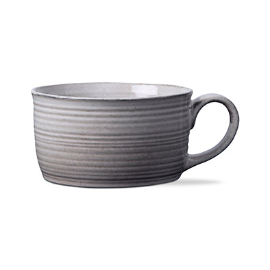 Loft Reactive Glaze Soup Mug Light Gray