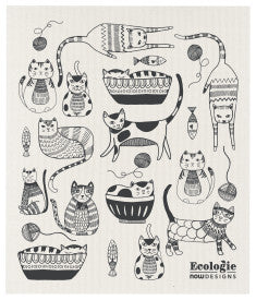 Swedish Dishcloth Purr Party