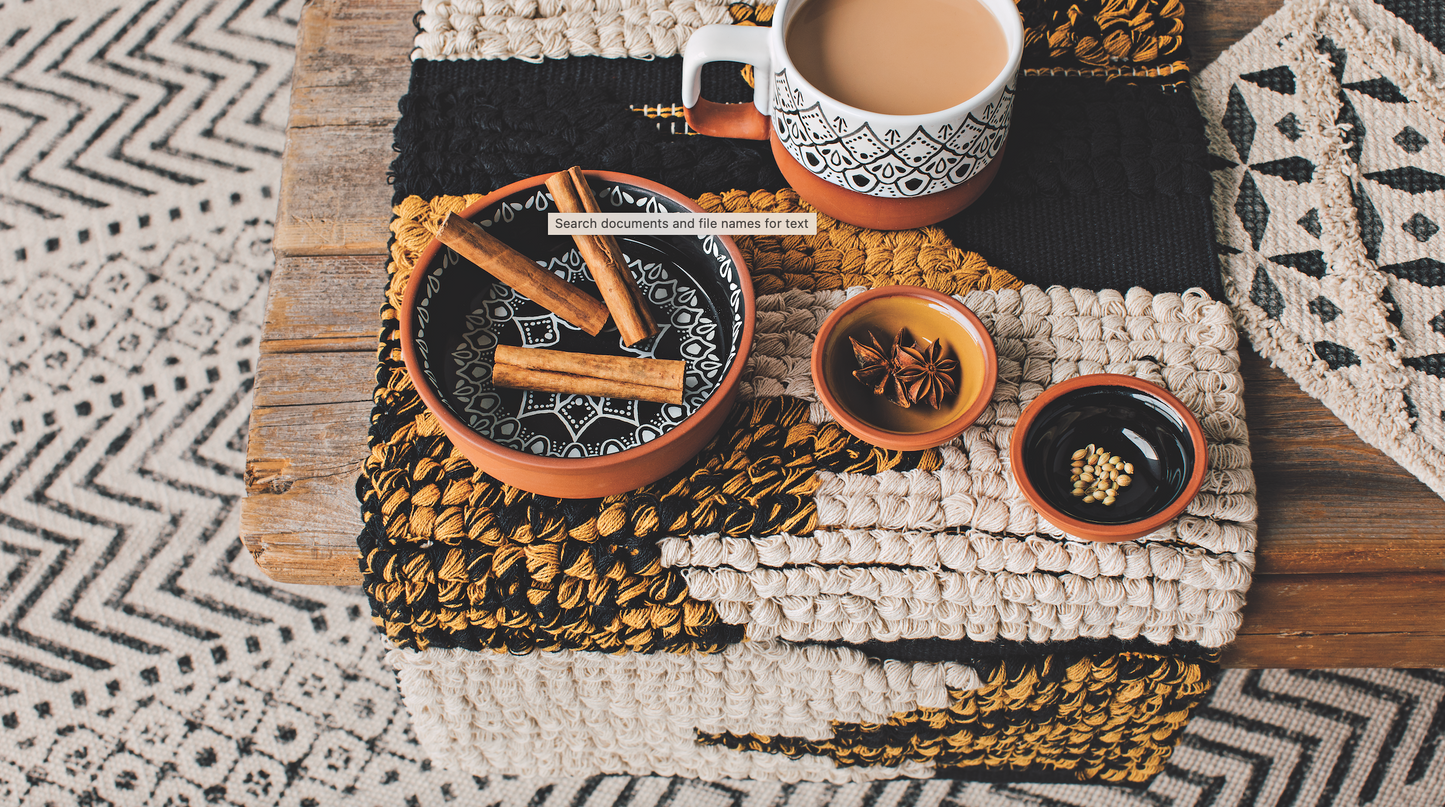 Align Ochre And Black Table Runner 60"