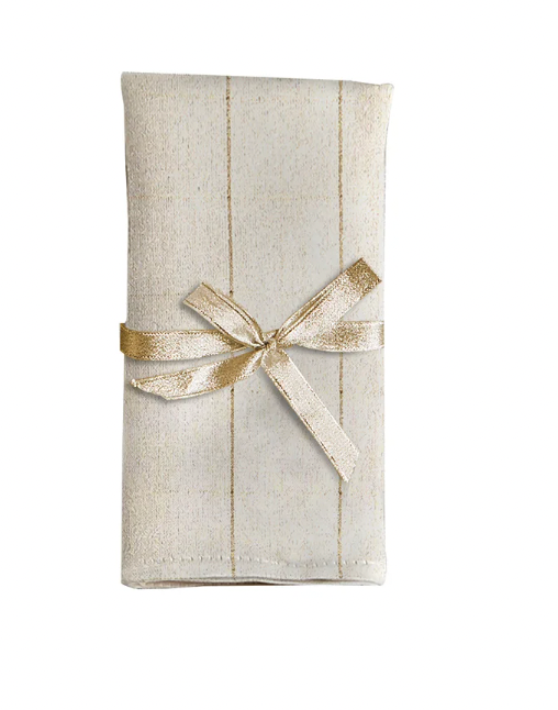 Soft Check Napkin Set Of 4 Natural