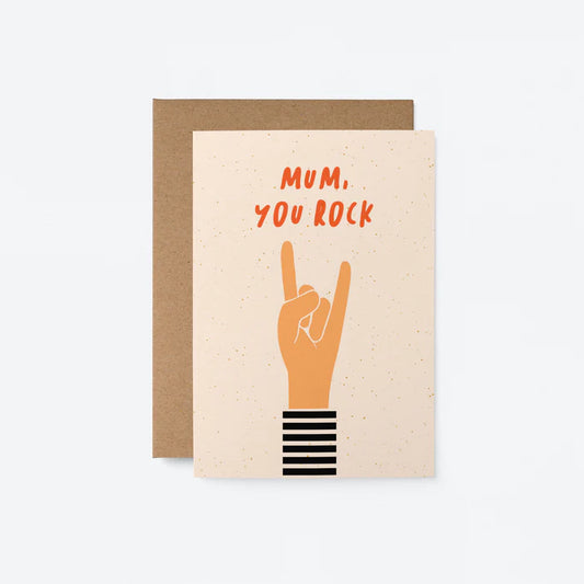 Mom You Rock Card