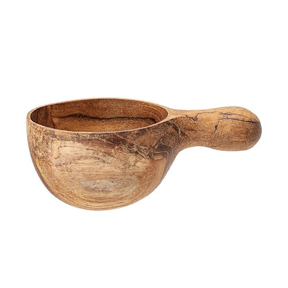 Hand-Carved Teak Wood Spoon or Scoop 3"L