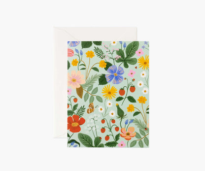 Strawberry Fields Mint Card