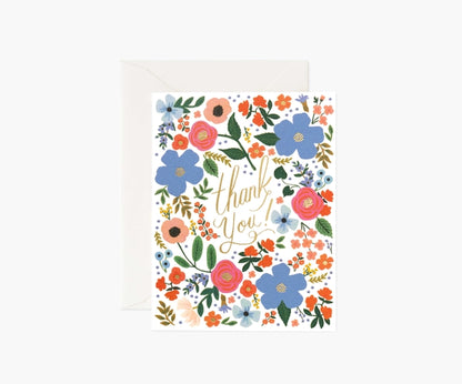 Wild Rose Thank You Card