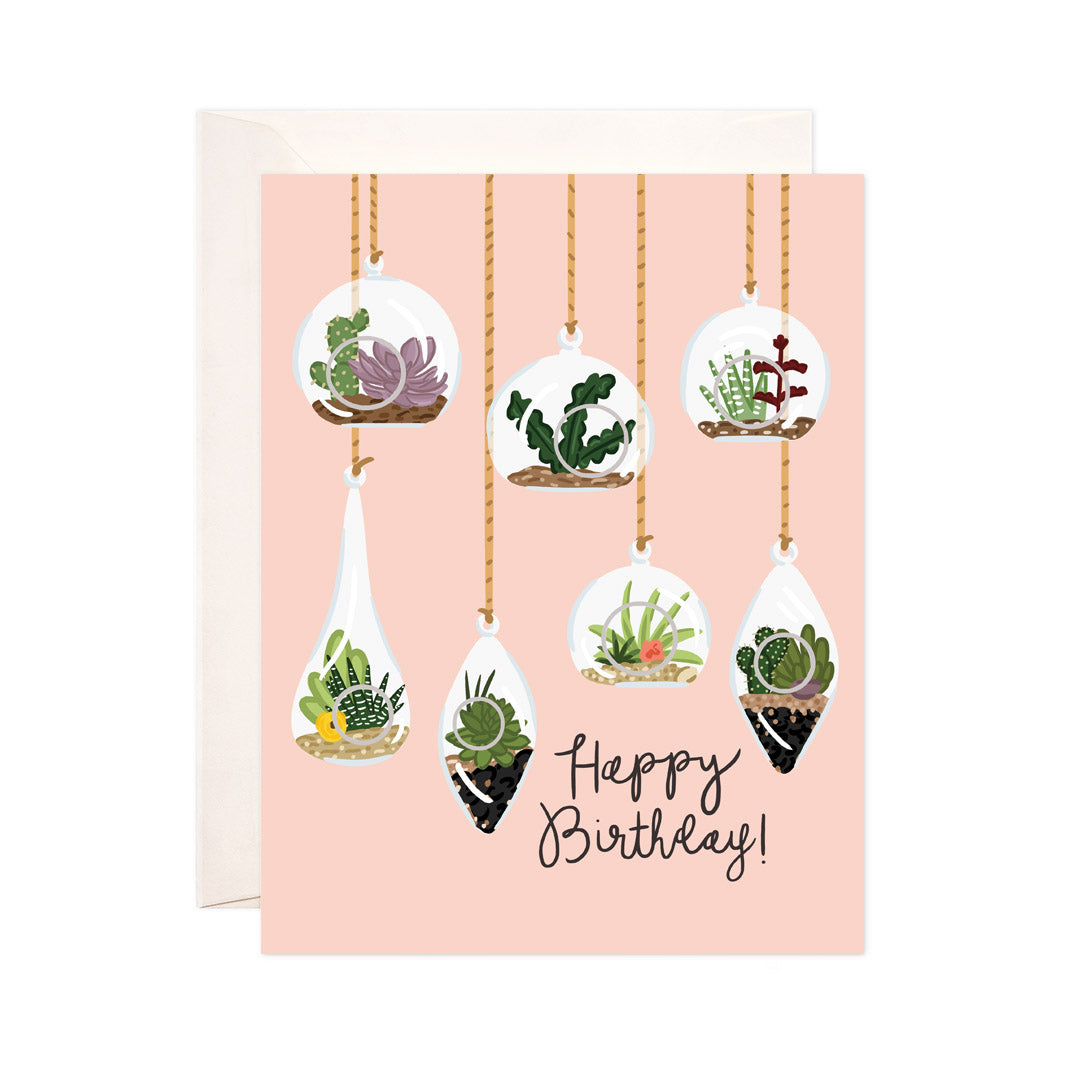 Hanging Plants Birthday Card