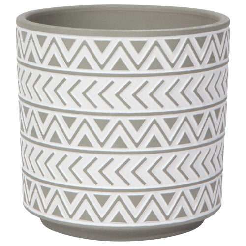 Plant Pot Spark Gray White Large